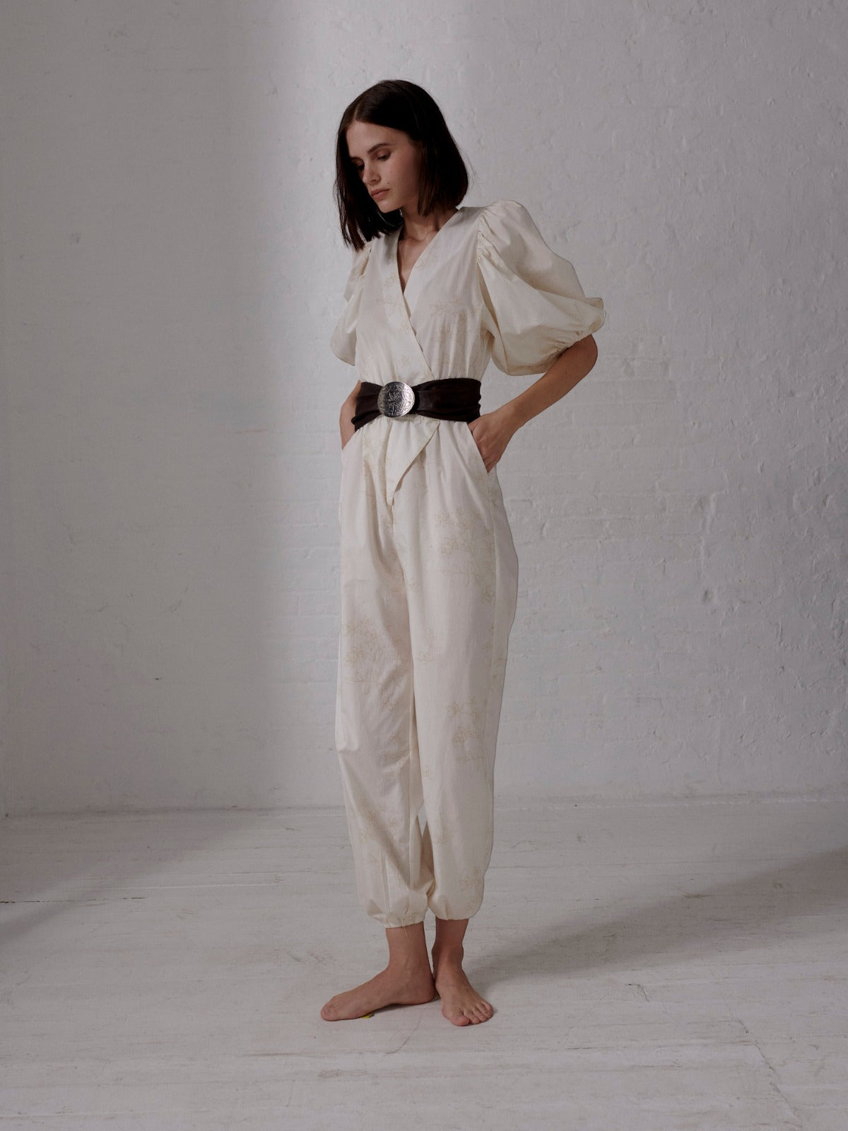 Guayacan Cotton Bio Jumpsuit | Ivory Guayacan Cotton Bio Jumpsuit | Ivory