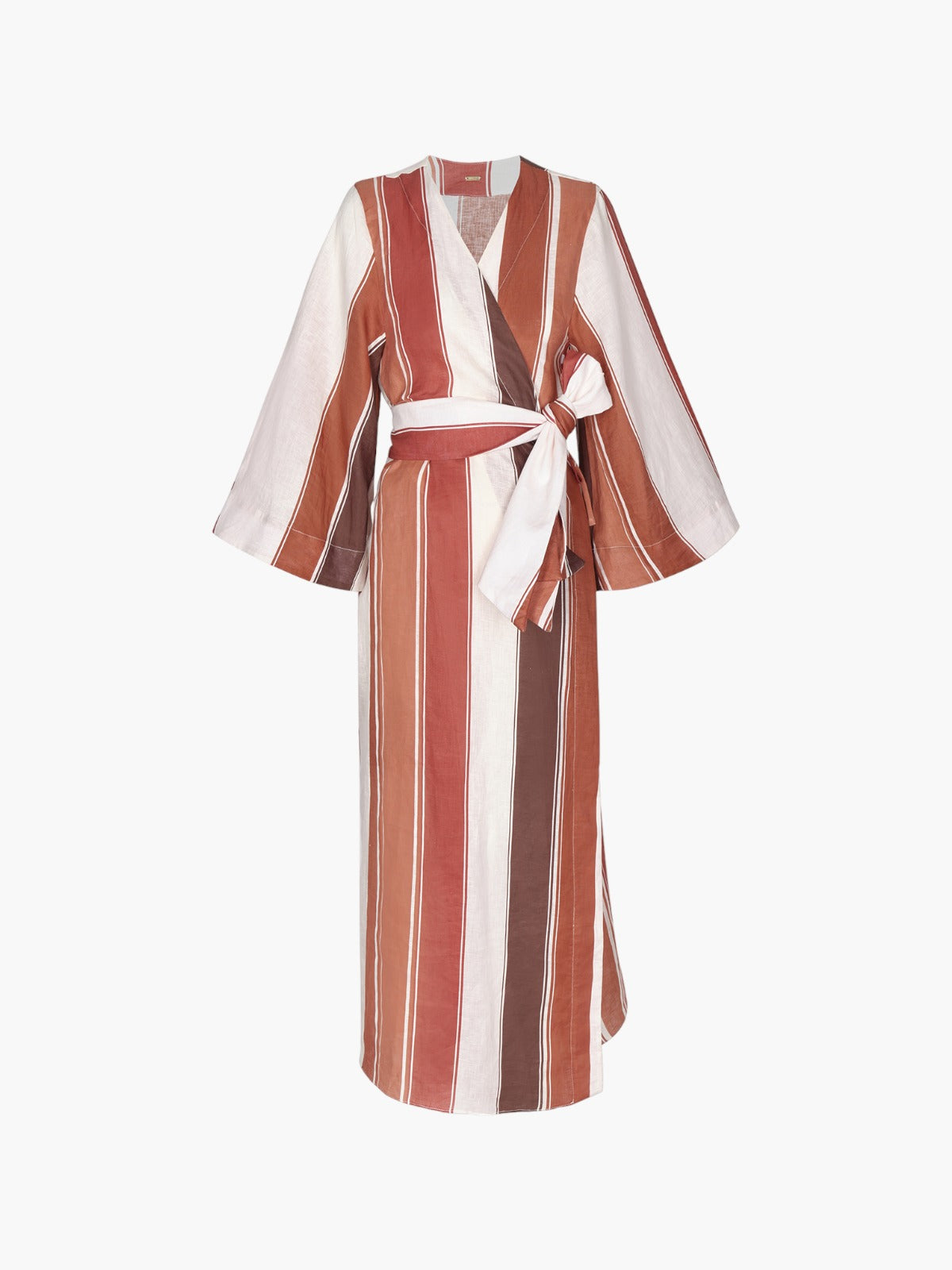 Joaquina Linen Kaftan | Terra Stripes Joaquina Linen Kaftan | Terra Stripes - Fashionkind