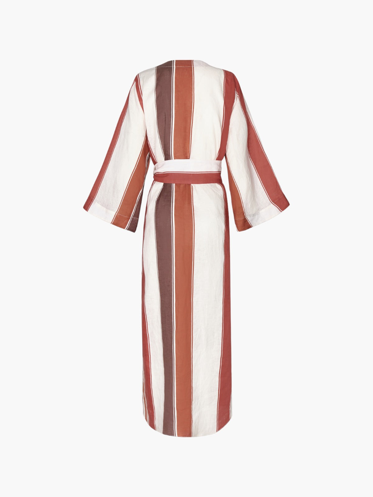 Joaquina Linen Kaftan | Terra Stripes Joaquina Linen Kaftan | Terra Stripes - Fashionkind