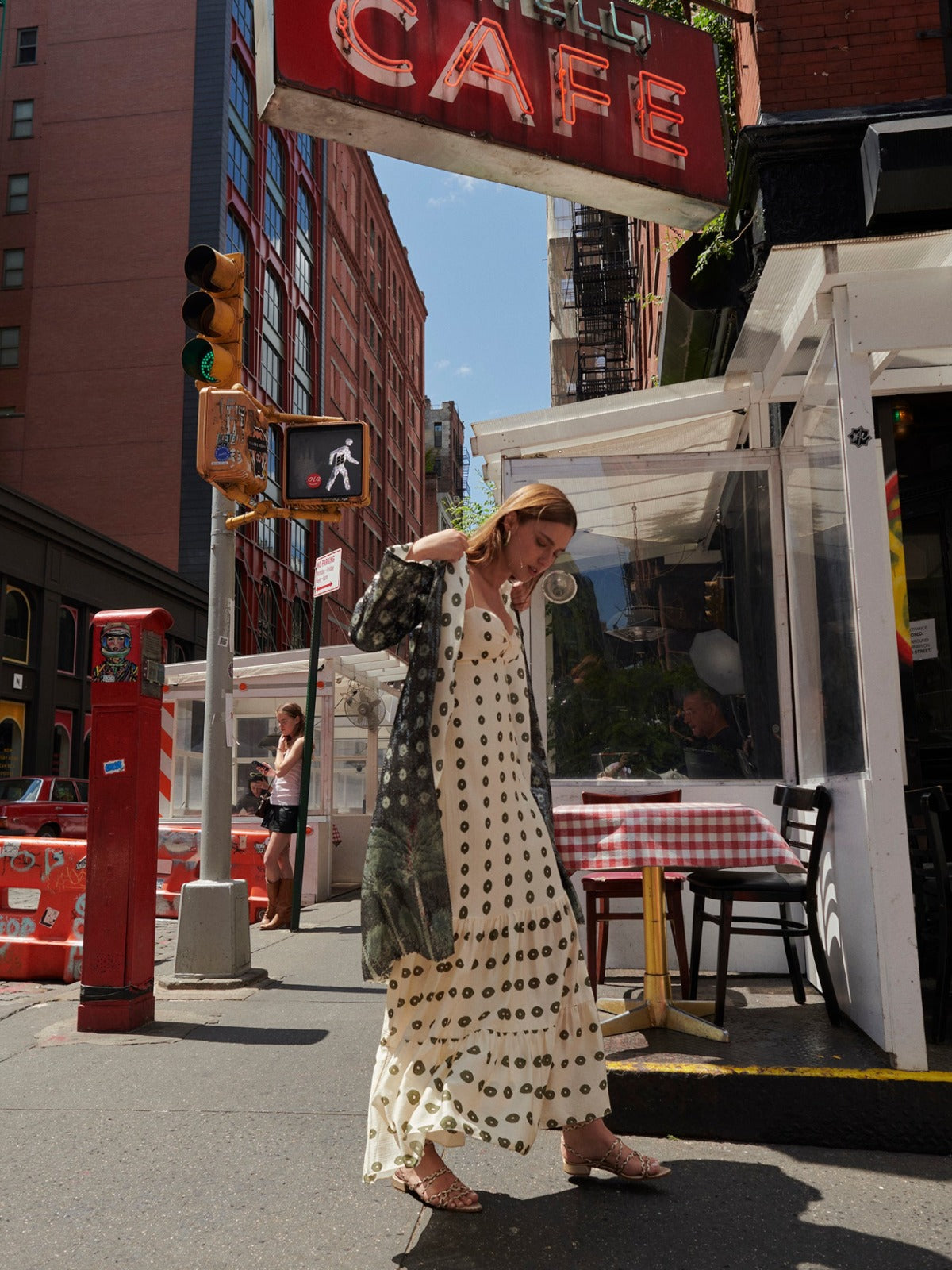 Julieta Silk Martellato Maxi Dress  | Ivory Green Chintz Julieta Silk Martellato Maxi Dress  | Ivory Green Chintz