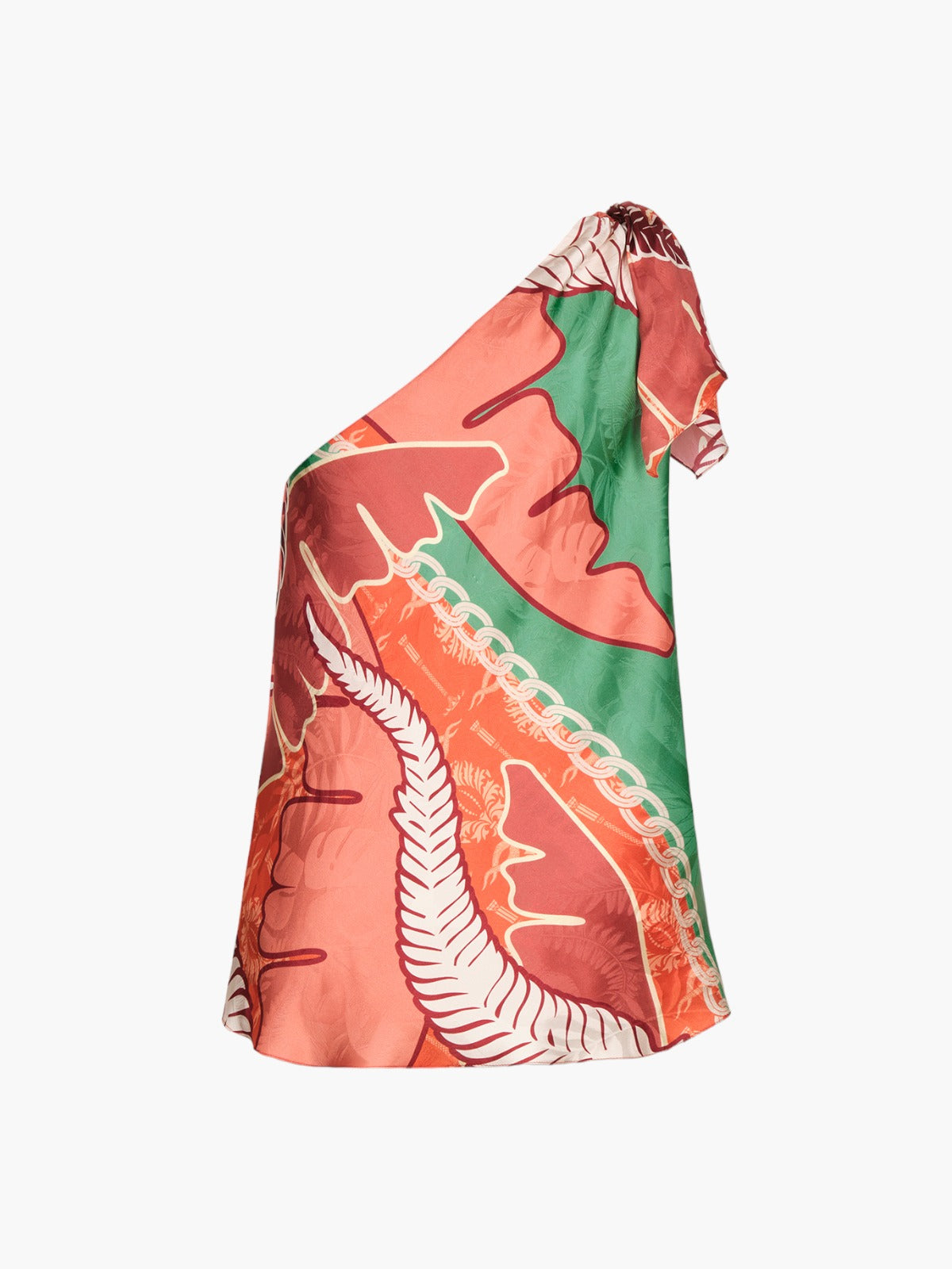 Myanmar Jacquard Blouse | Coral Myanmar Jacquard Blouse | Coral - Fashionkind