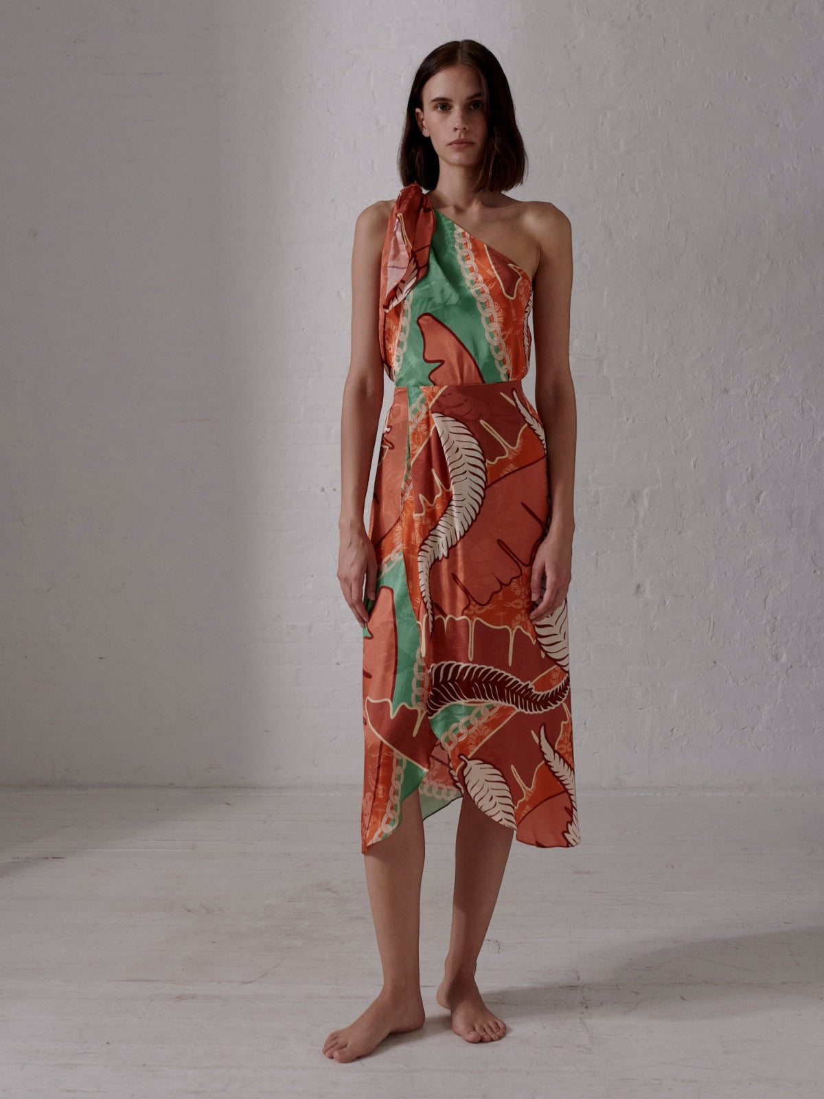 Myanmar Jacquard Blouse | Coral Myanmar Jacquard Blouse | Coral - Fashionkind