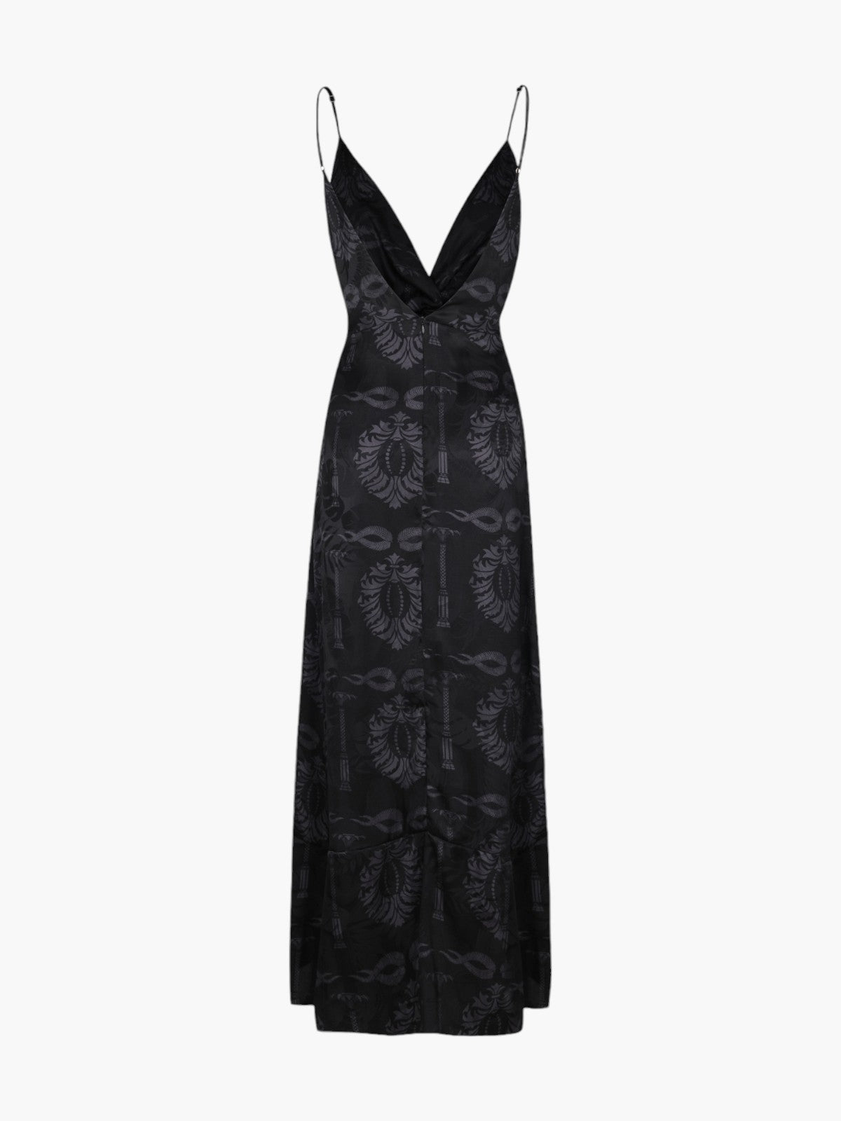 Sabina Silk Jacquard Midi Dress | Black Sabina Silk Jacquard Midi Dress | Black - Fashionkind