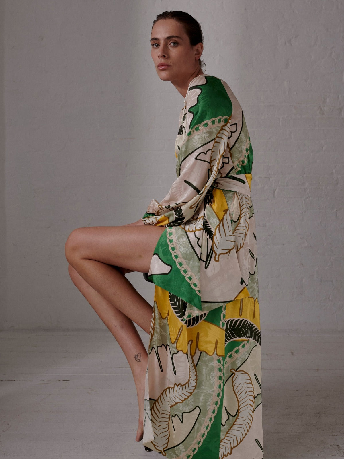 Tertulia Jacquard Maxi Dress | Green Tertulia Jacquard Maxi Dress | Green