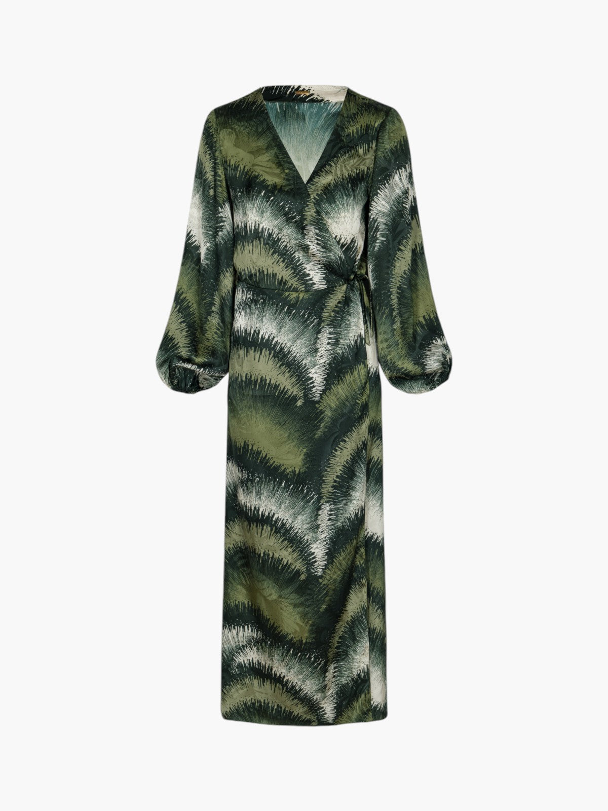 Tertulia Silk Jacquard Maxi Dress | Green Brushed Tertulia Silk Jacquard Maxi Dress | Green Brushed - Fashionkind
