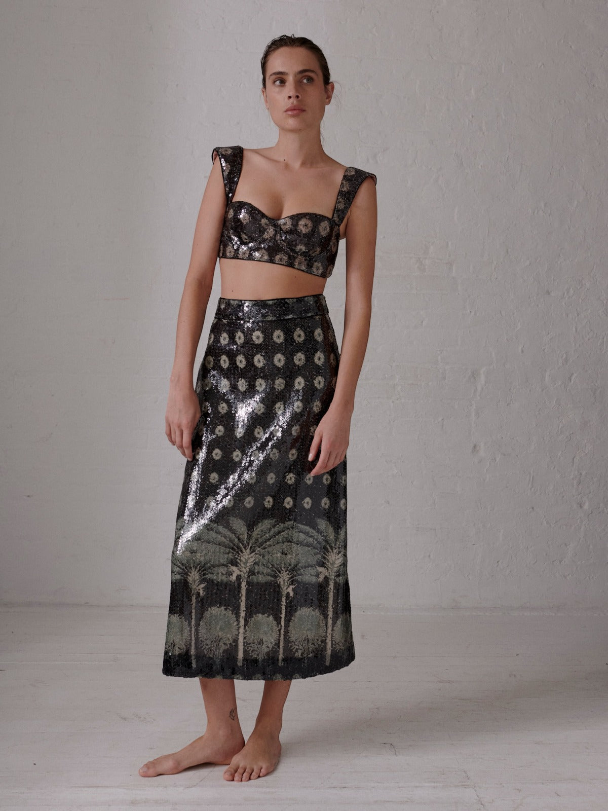 Delirio Sequins Top | Green Delirio Sequins Top | Green