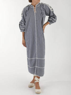 Larkin Lane | Amorcita Mexican Dress | Blue | Fashionkind Larkin Lane | Amorcita Mexican Dress | Blue | Fashionkind