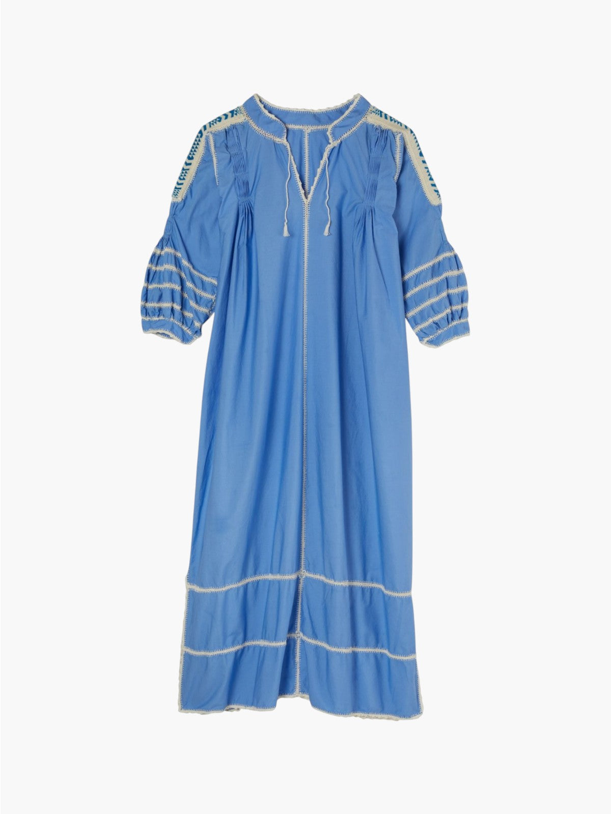 Larkin Lane | Amorcita Mexican Dress | Blue | Fashionkind Larkin Lane | Amorcita Mexican Dress | Blue | Fashionkind