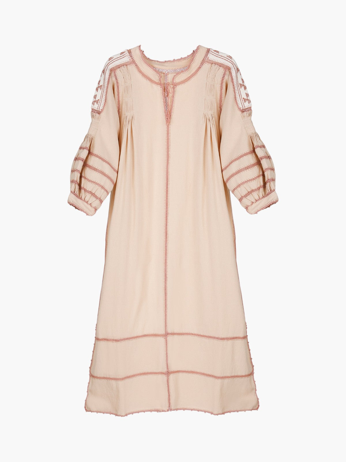 Amorcita Mexican Dress | Taupe Amorcita Mexican Dress | Taupe - Fashionkind
