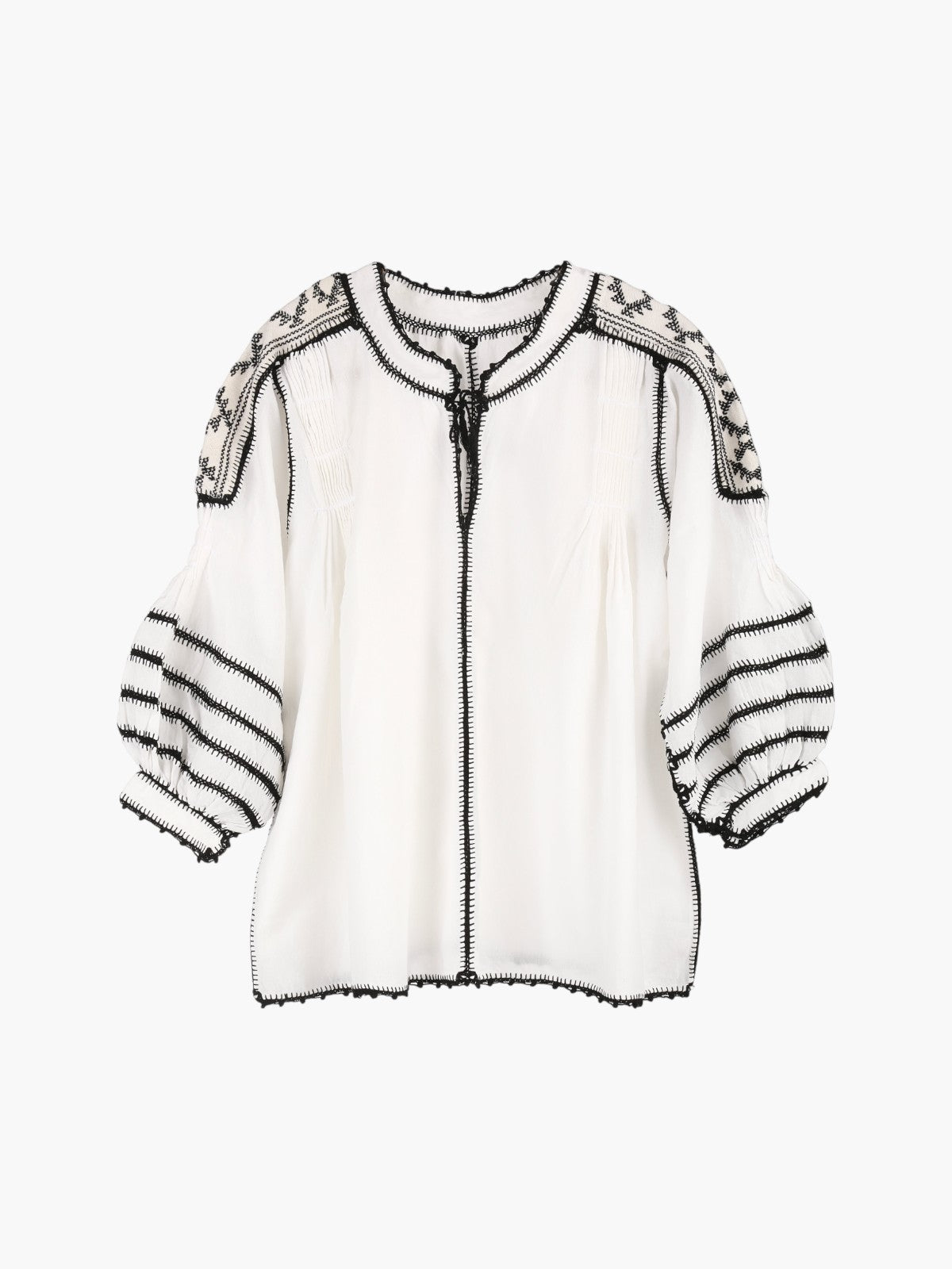 Amorcita Mexican Top | White Amorcita Mexican Top | White