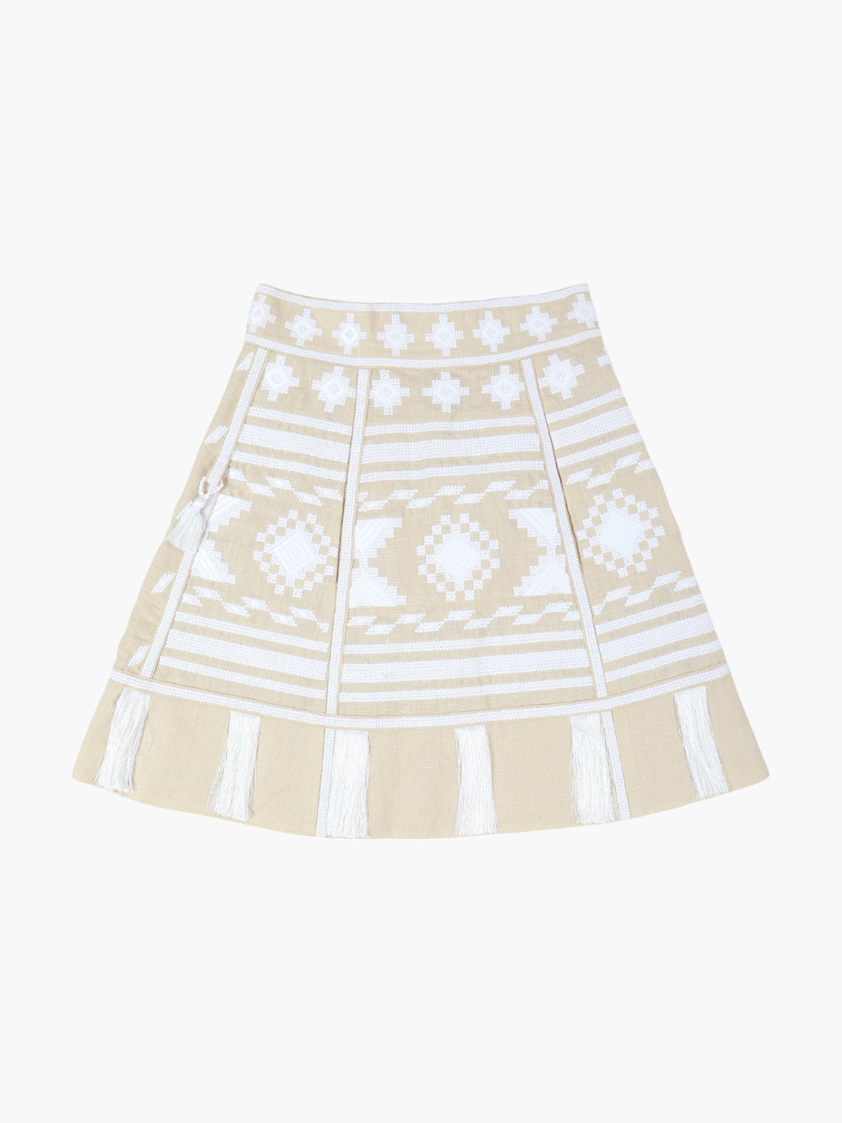 Frances Ukrainian Embroidered Skirt | Wheat Frances Ukrainian Embroidered Skirt | Wheat