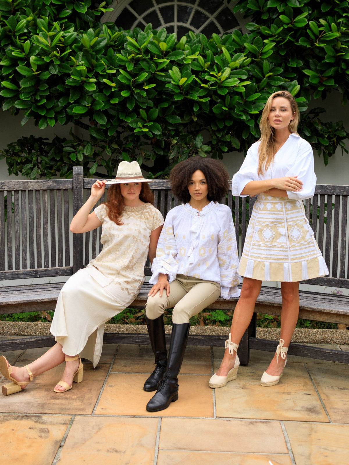 Frances Ukrainian Embroidered Skirt | Wheat Frances Ukrainian Embroidered Skirt | Wheat