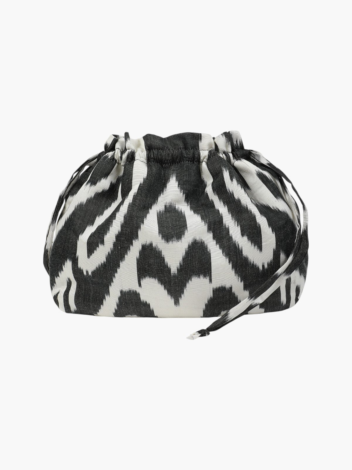 Ladue Silk Ikat Party Purse | Black/White Ladue Silk Ikat Party Purse | Black/White
