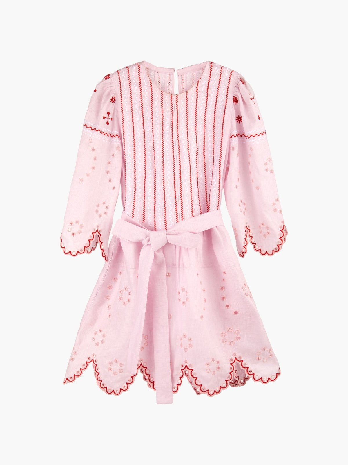 Marianna Ukrainian Embroidered Dress | Pink/Red Marianna Ukrainian Embroidered Dress | Pink/Red - Fashionkind