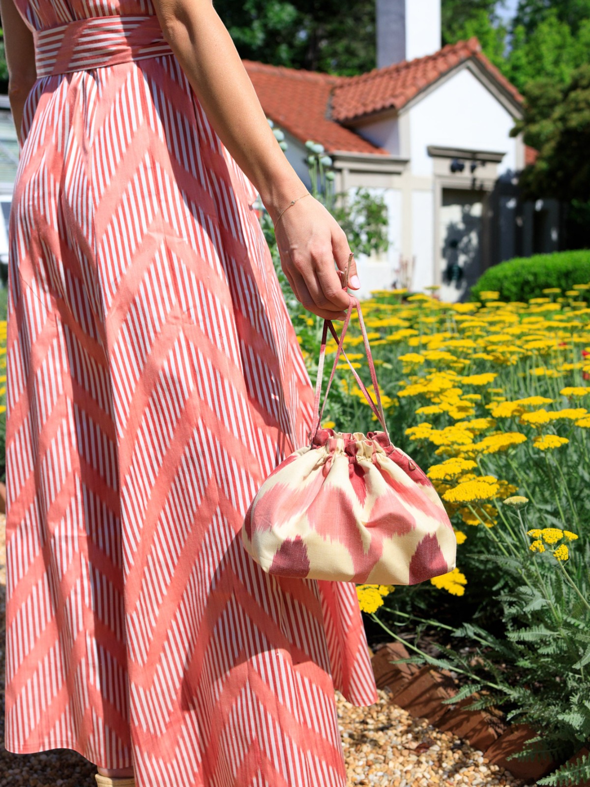 Sabrina Silk Ikat Party Purse | Pink/Red/Ivory Sabrina Silk Ikat Party Purse | Pink/Red/Ivory