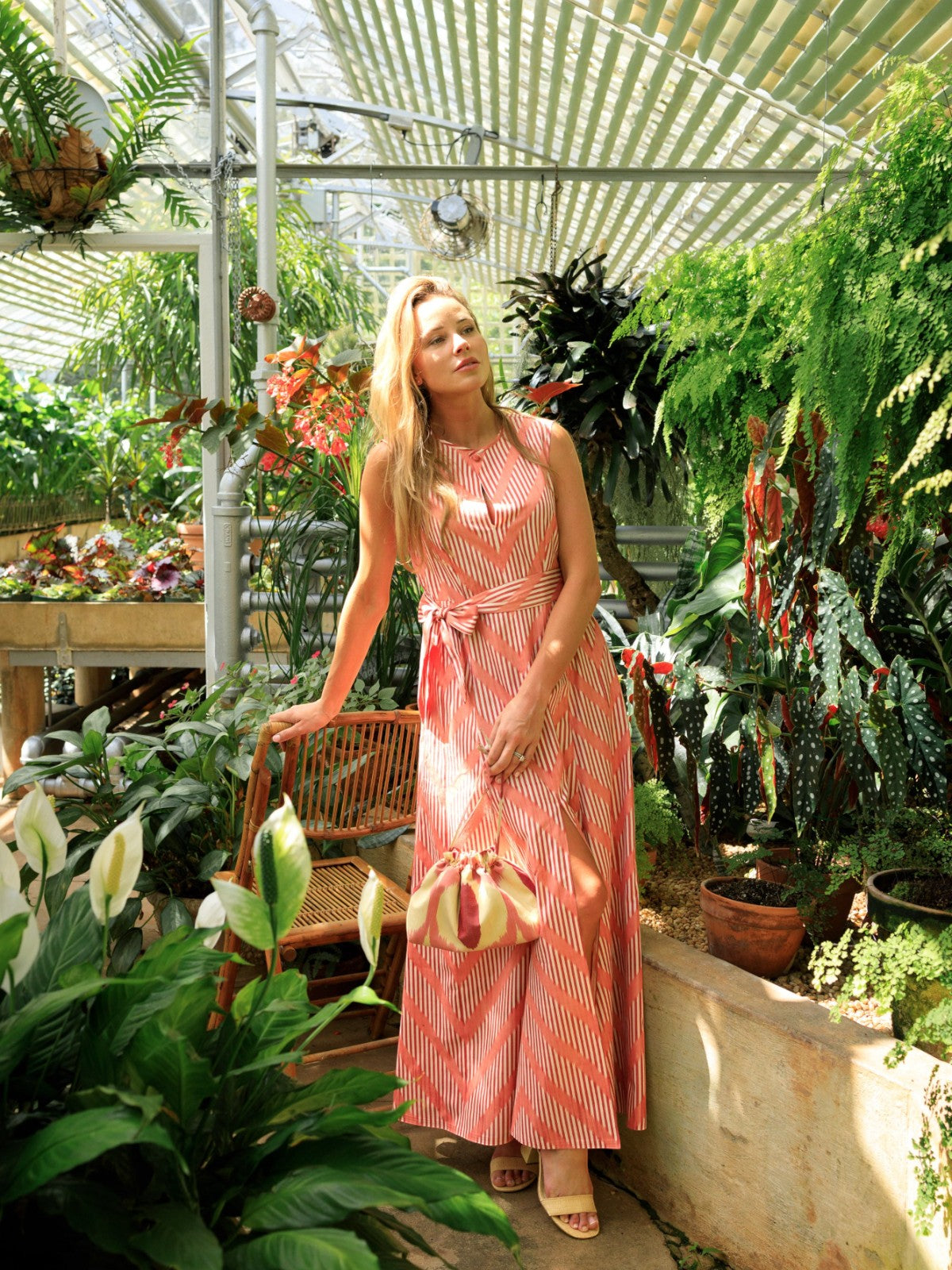 Sabrina Silk Ikat Party Purse | Pink/Red/Ivory Sabrina Silk Ikat Party Purse | Pink/Red/Ivory