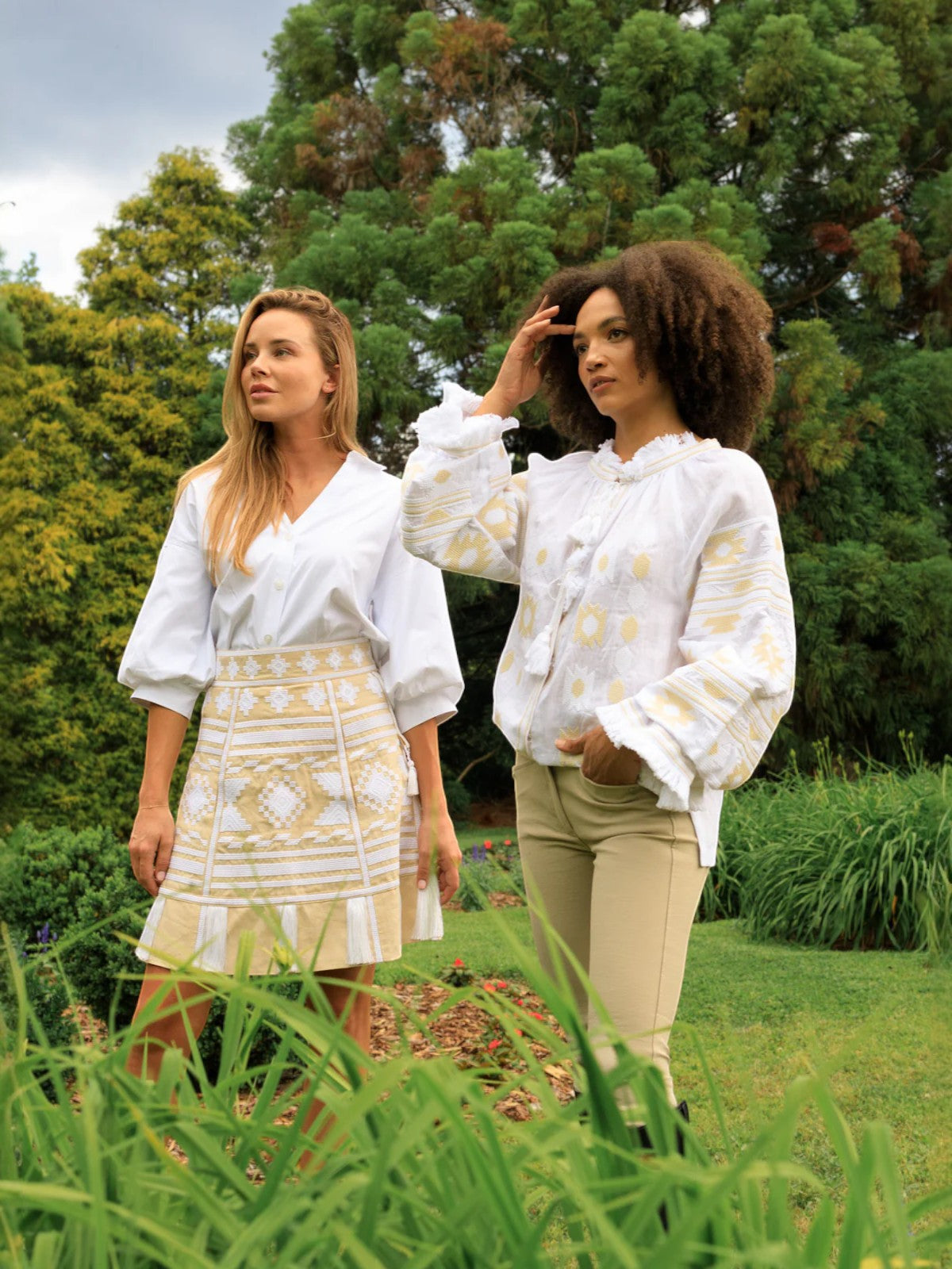 Sonya Embroidered Ukrainian Top | Ivory/Taupe Sonya Embroidered Ukrainian Top | Ivory/Taupe