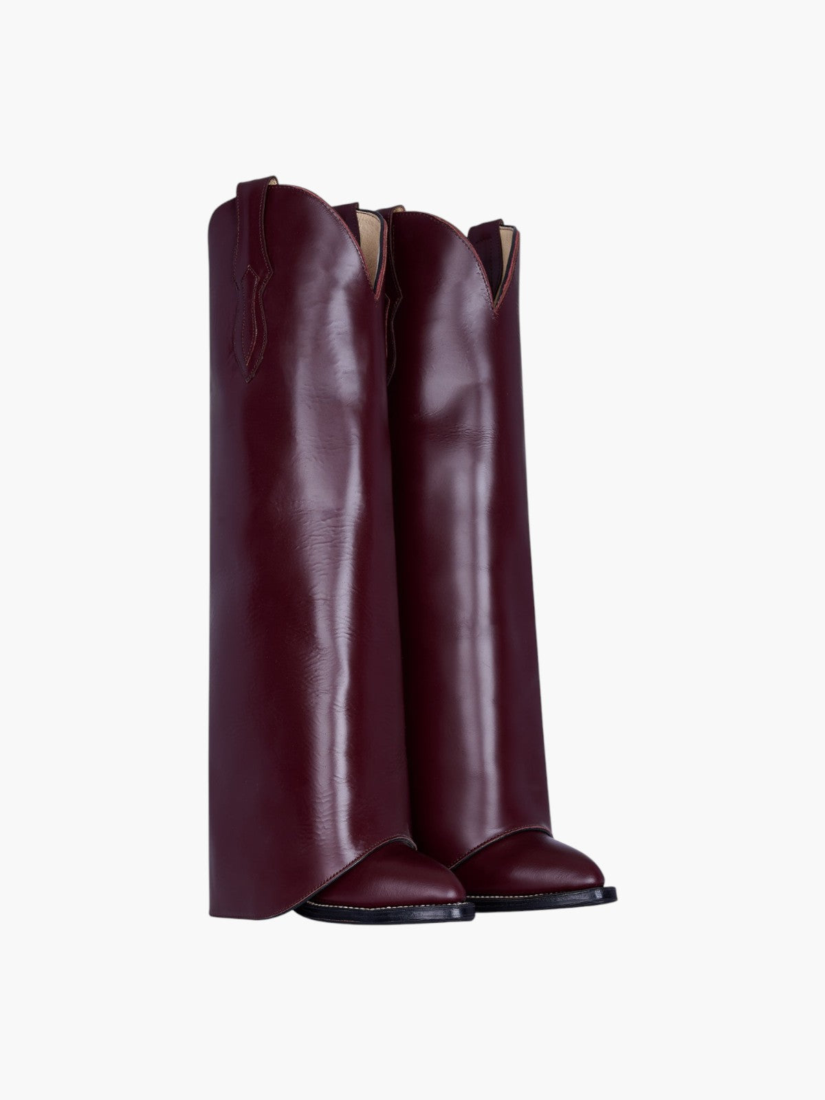 Exclusive Basic Cowboy Boots | Burgundy