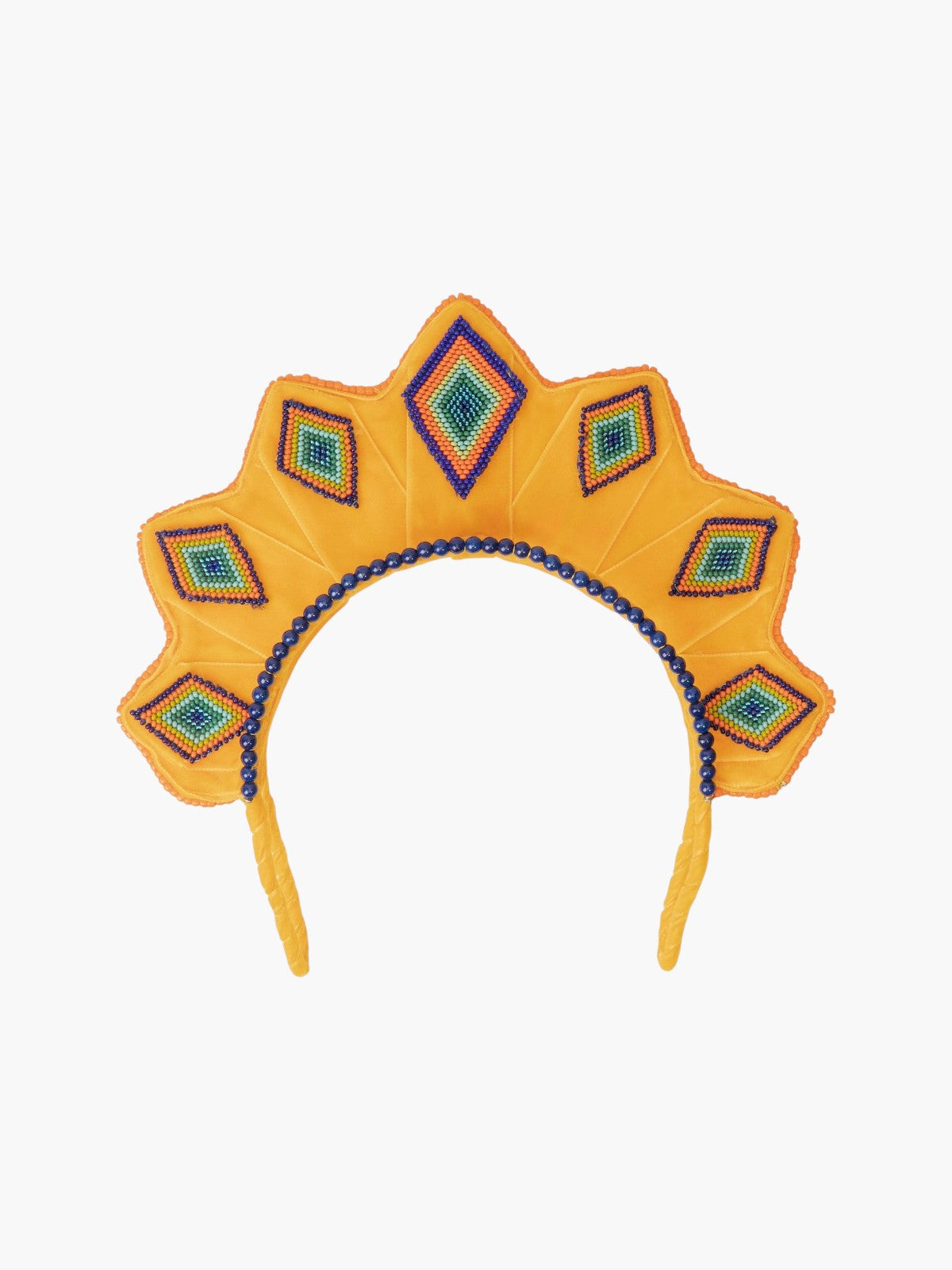 Star Shaped Sibundoy Beaded Rombos Headpiece