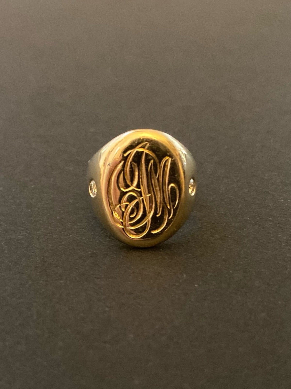 Diamond J Ring | Gold Diamond J Ring | Gold