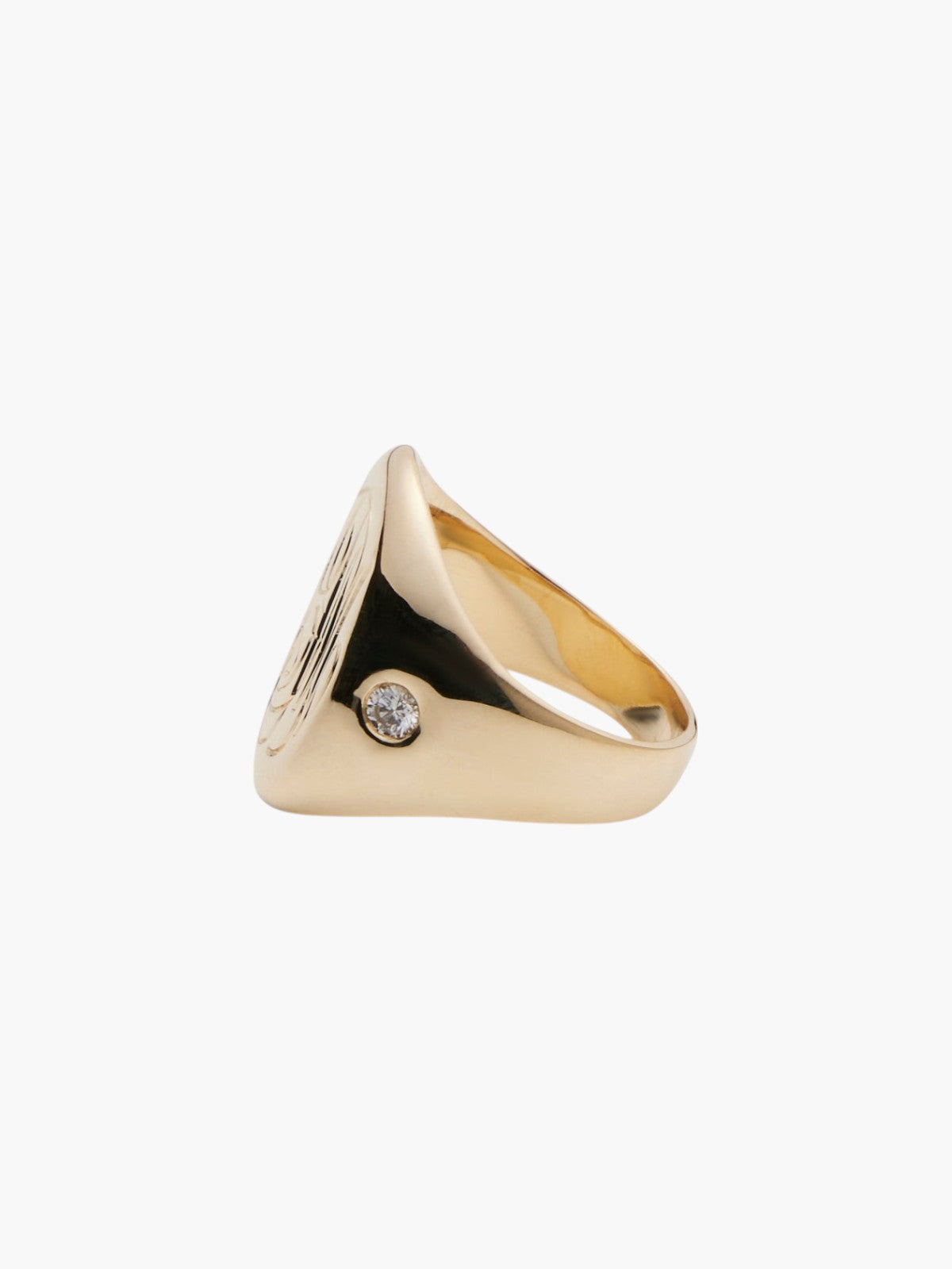 Diamond J Ring | Gold Diamond J Ring | Gold