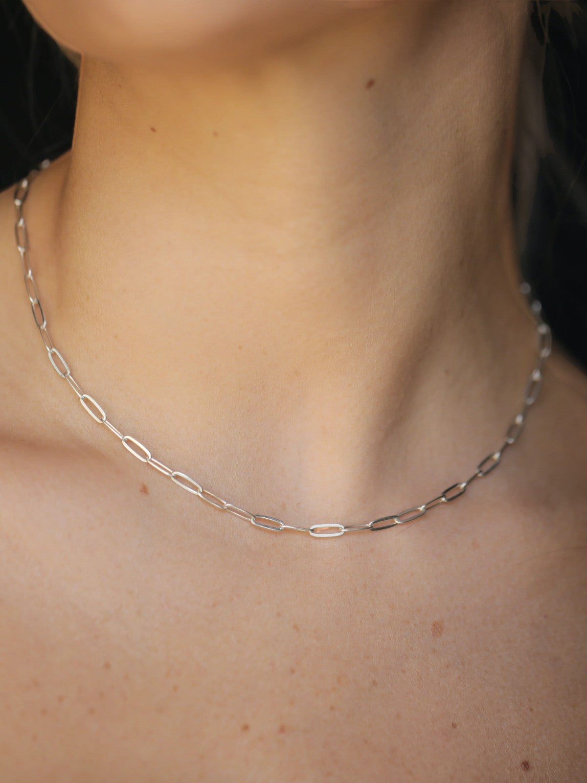 Micro Rectangle Chain Choker Micro Rectangle Chain Choker