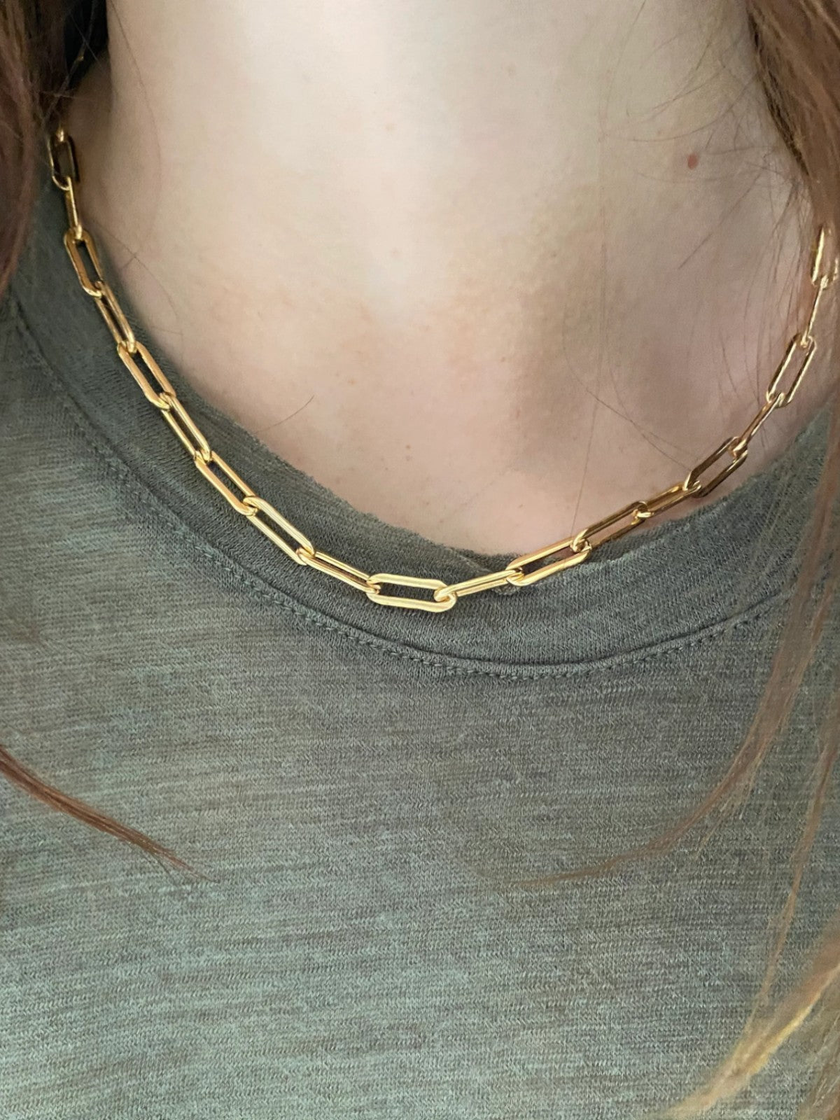 Rectangle Link Chain Choker