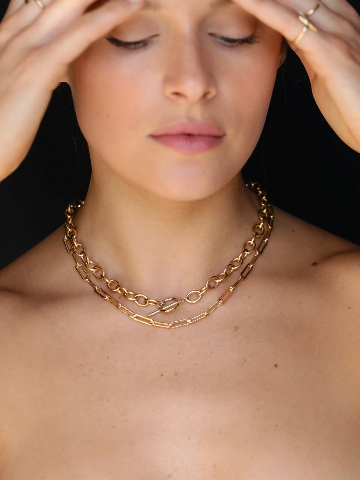 Rectangle Link Chain Choker Rectangle Link Chain Choker