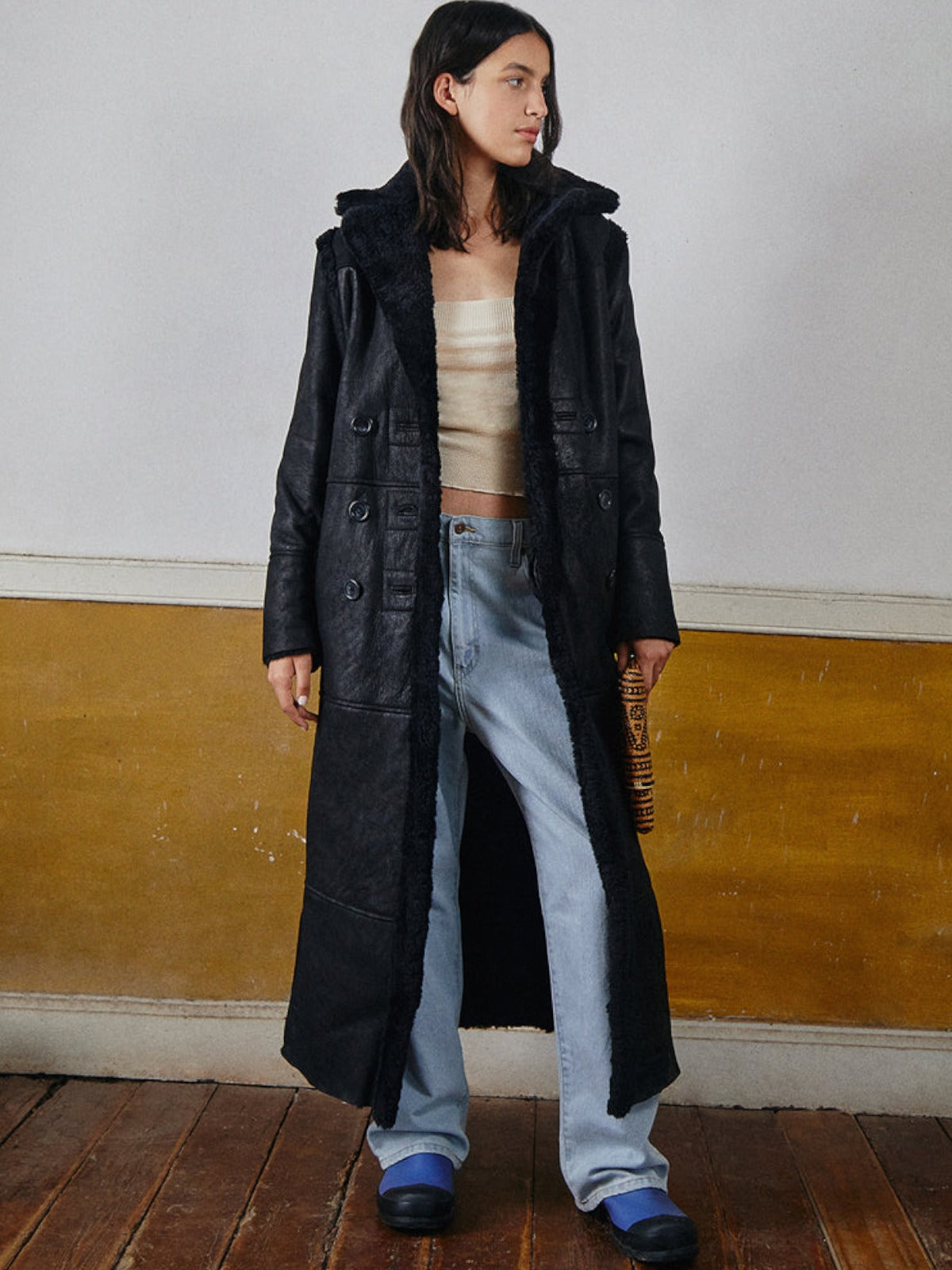 Neon Long Coat | Black