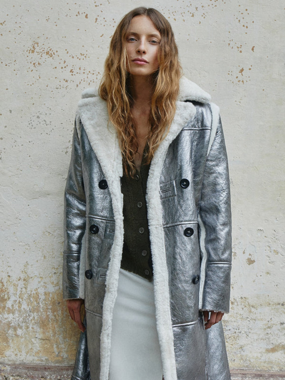 Neon Long Coat | Silver Neon Long Coat | Silver