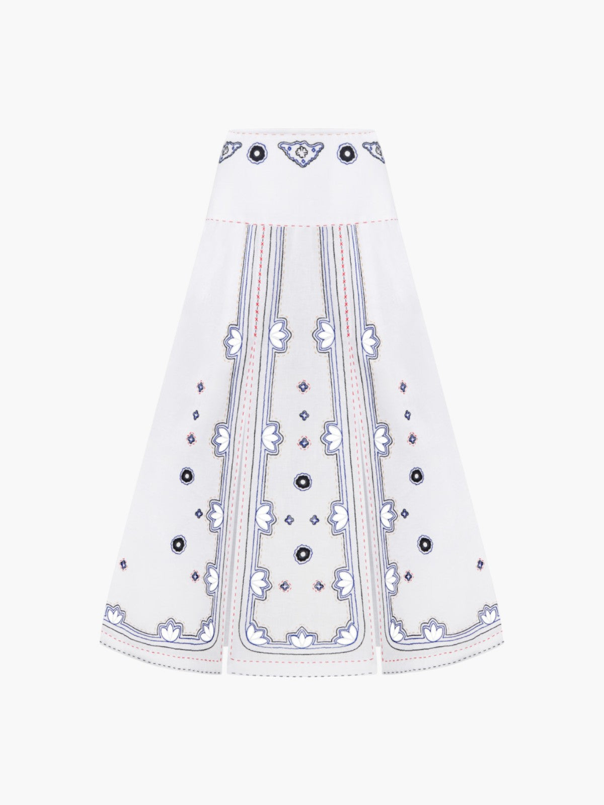 Check Mate Skirt | White Check Mate Skirt | White