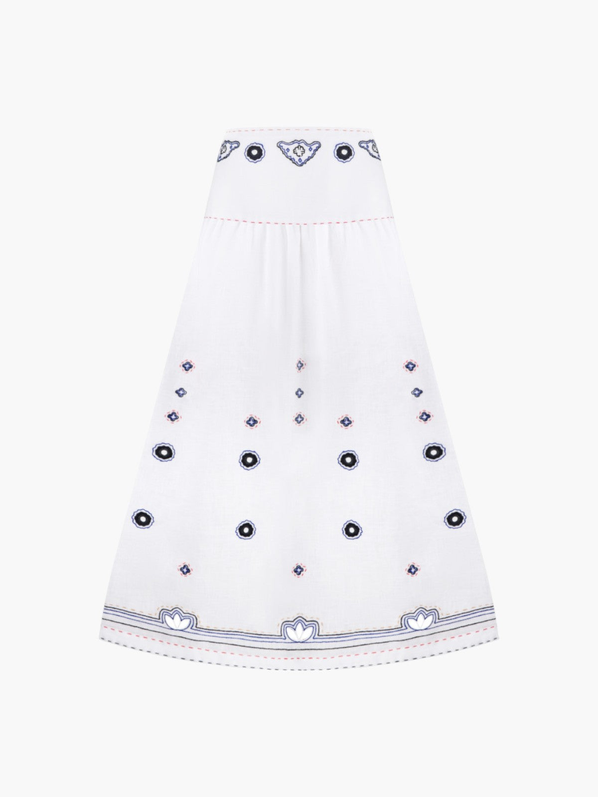 Check Mate Skirt | White Check Mate Skirt | White