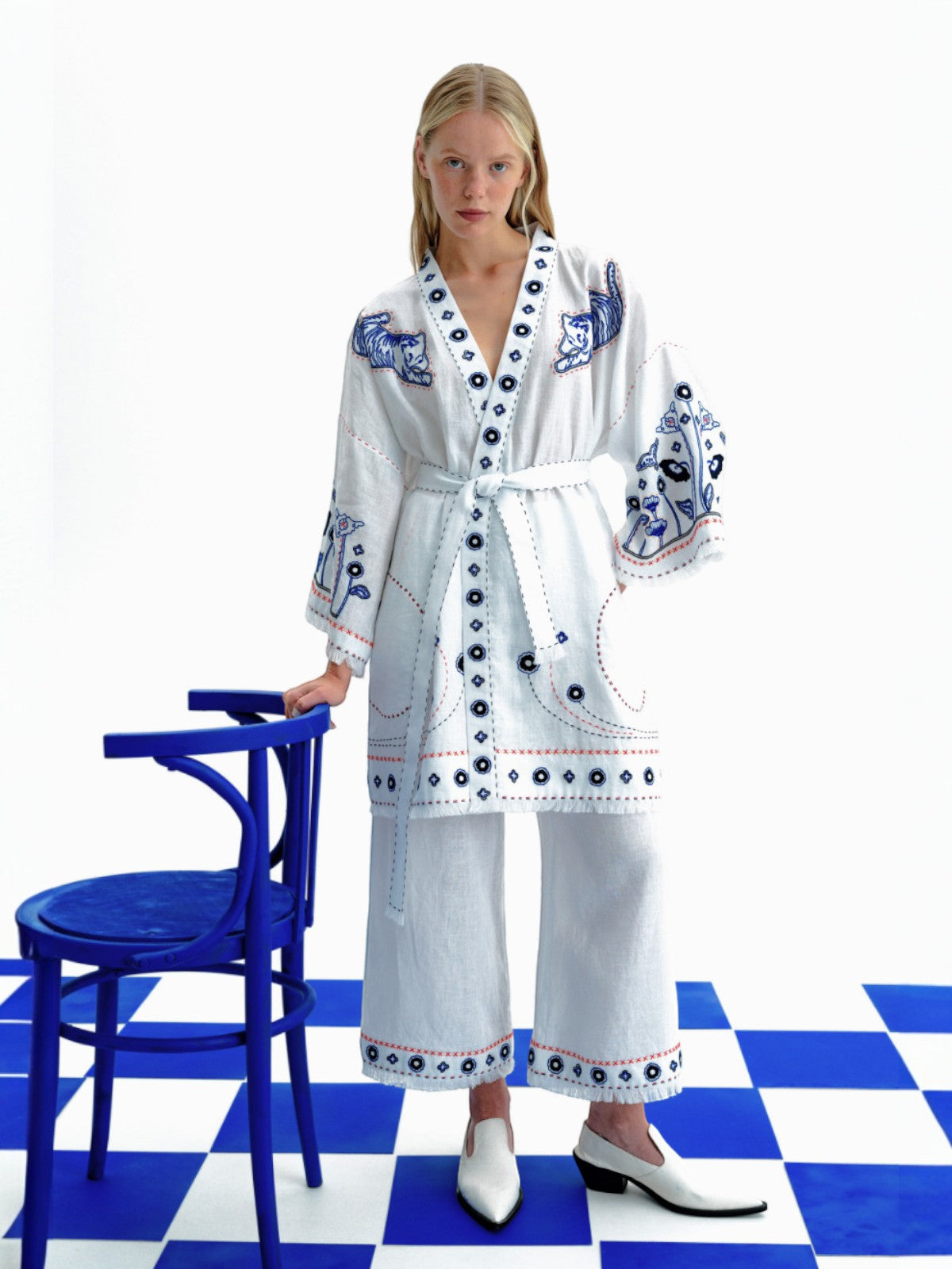 Eames Kimono | White Eames Kimono | White