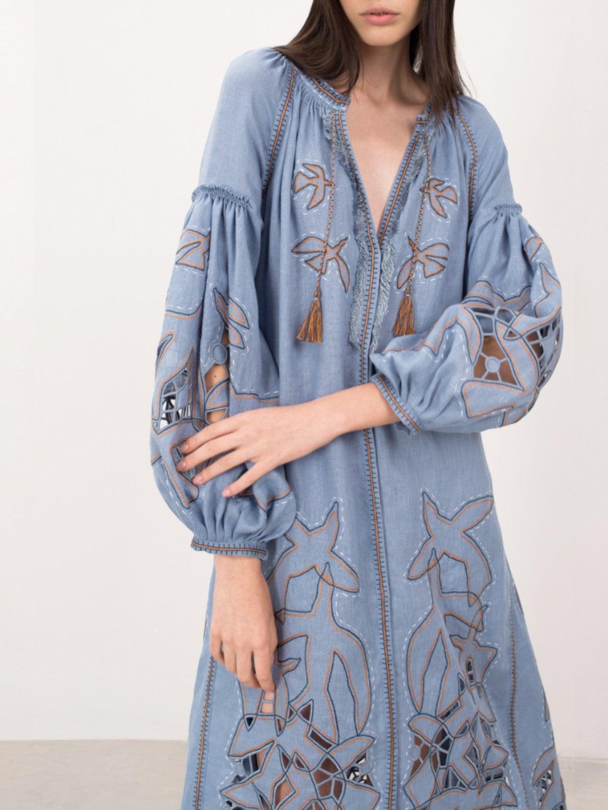 Flying Home Midi Dress | Pale Blue