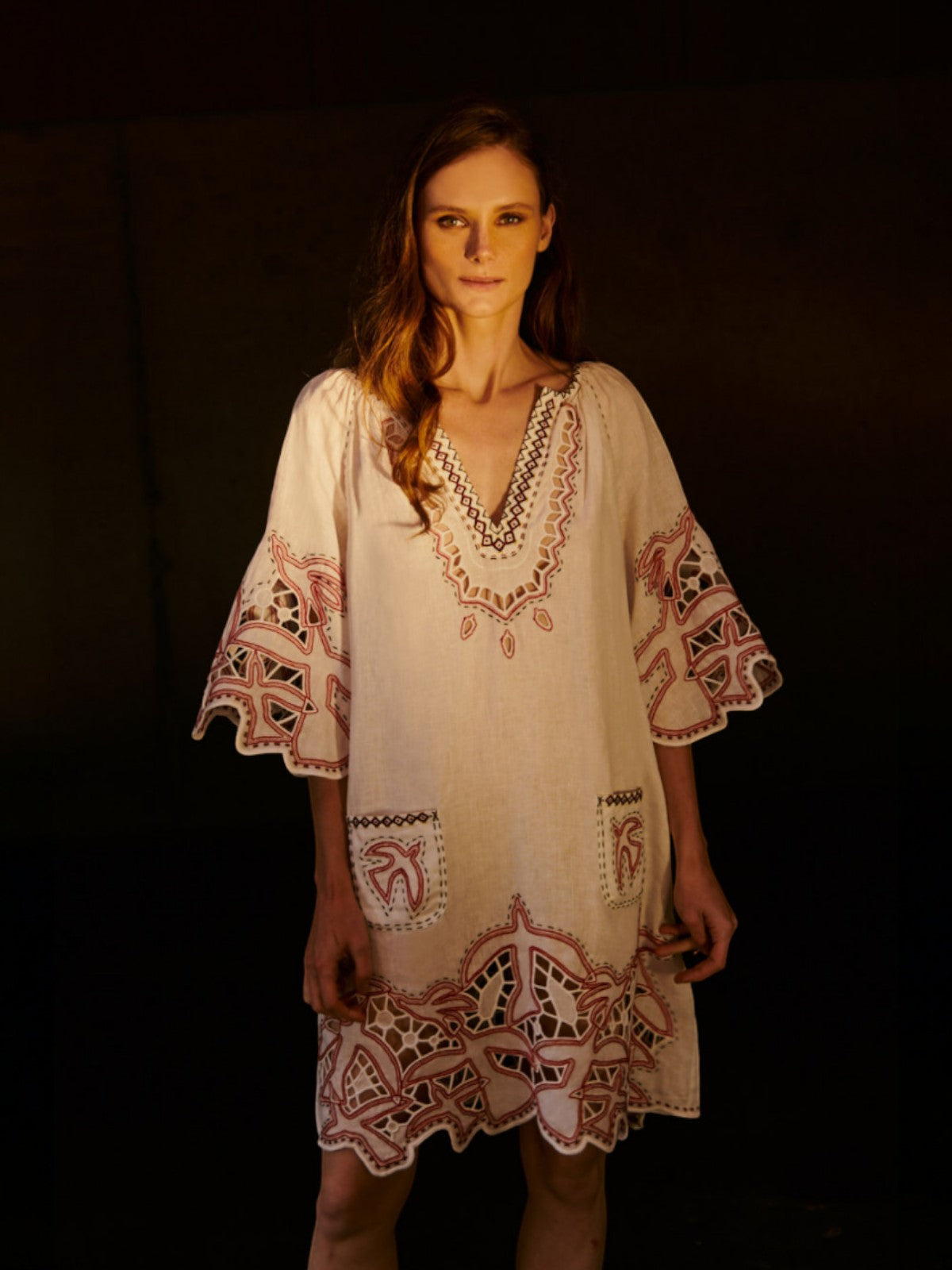 Flying Home Short Dress | White