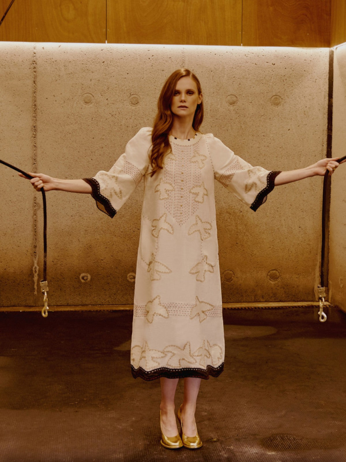 God Realm Midi Dress | Ivory