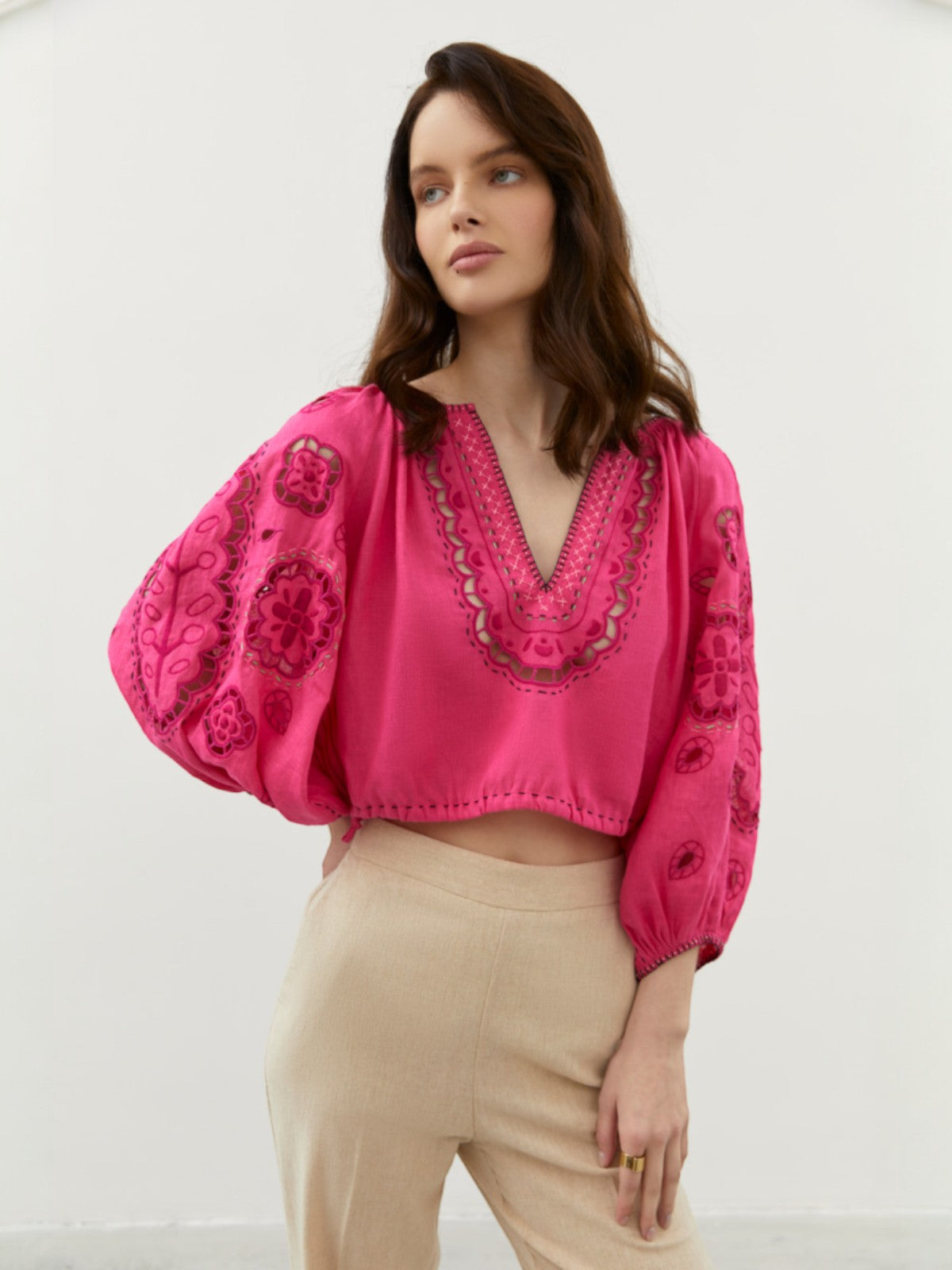 Merezhivo Blouse | Fuchsia Merezhivo Blouse | Fuchsia