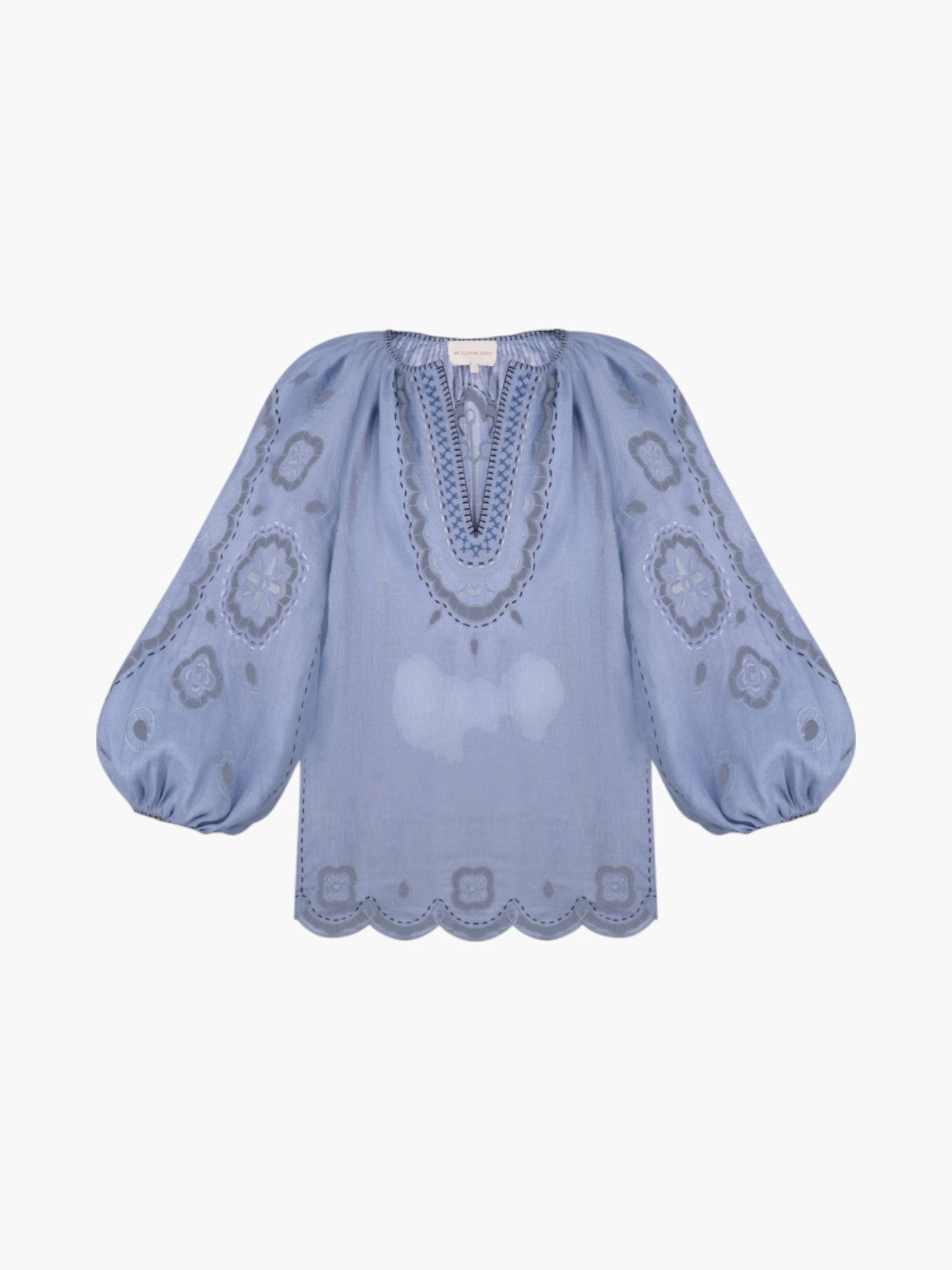 Merezhivo Long Blouse | Pale Blue
