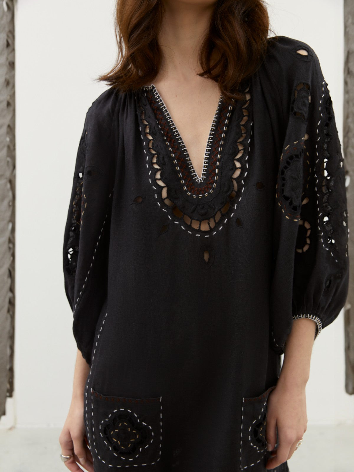 Merezhivo Long Dress | Black Merezhivo Long Dress | Black