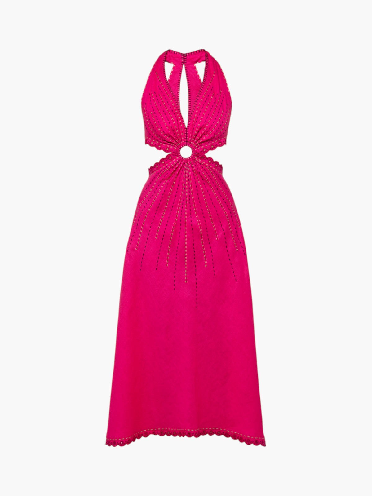 Merezhivo Long Ring Dress | Fuchsia Merezhivo Long Ring Dress | Fuchsia