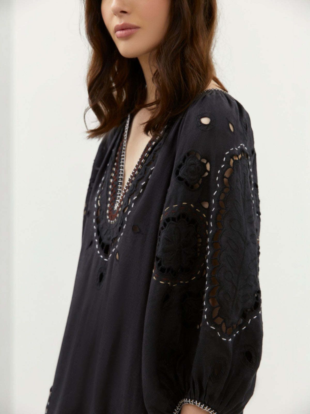 Merezhivo Short Dress | Black Merezhivo Short Dress | Black