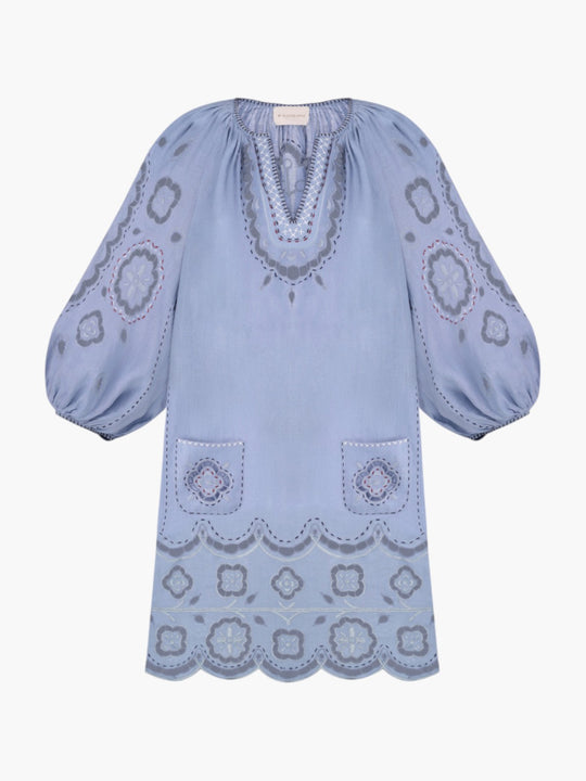 Merezhivo Short Dress | Pale Blue