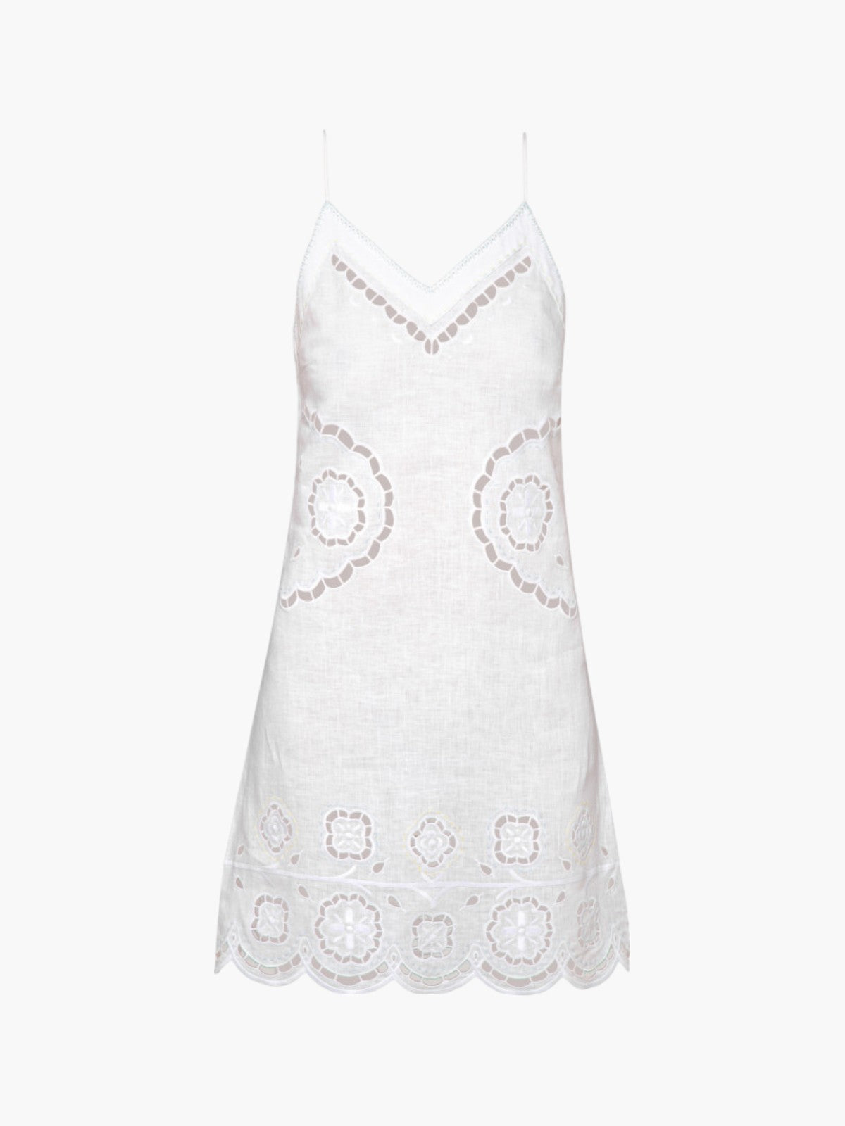 Merezhivo Strap Short Dress | White