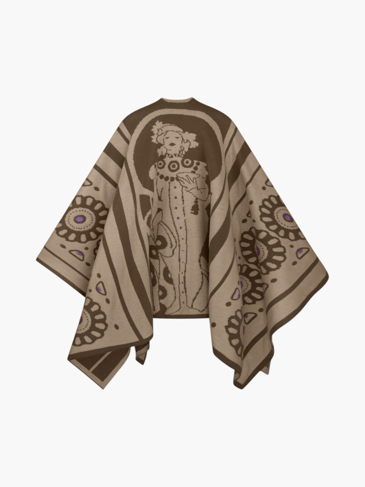 Modern Muse Poncho | Brown Raffia Modern Muse Poncho | Brown Raffia
