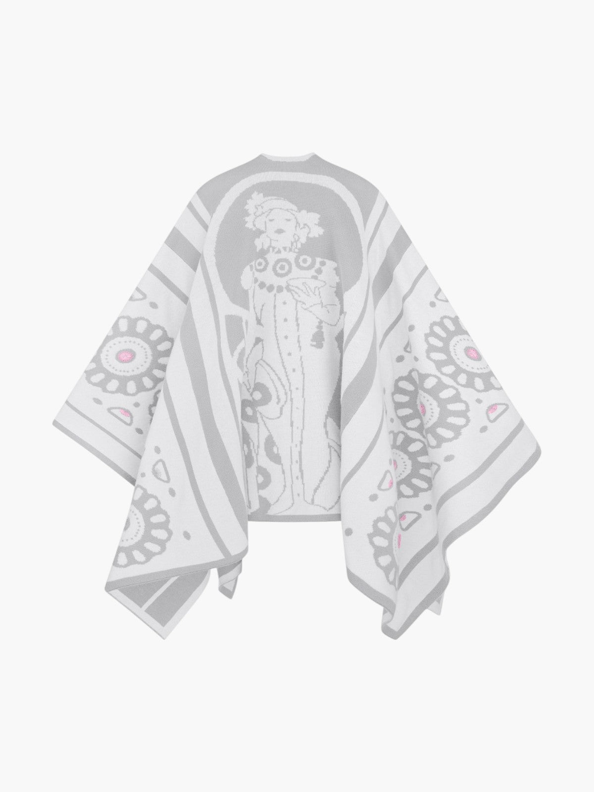 Modern Muse Poncho | Light Grey/White Ice Modern Muse Poncho | Light Grey/White Ice