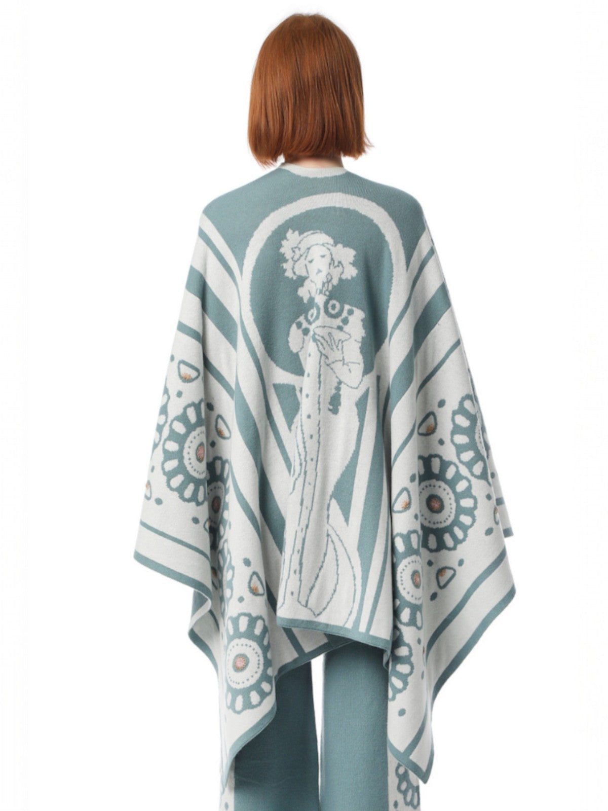 Modern Muse Poncho | Sage/White Ice Modern Muse Poncho | Sage/White Ice