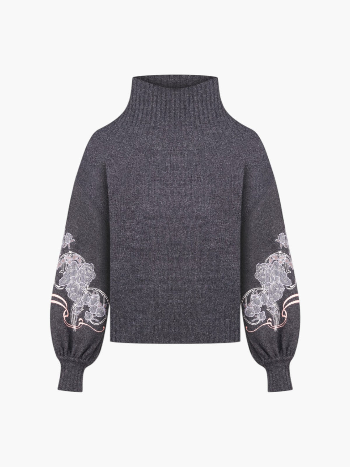 Peonies Jumper | Graphite Peonies Jumper | Graphite