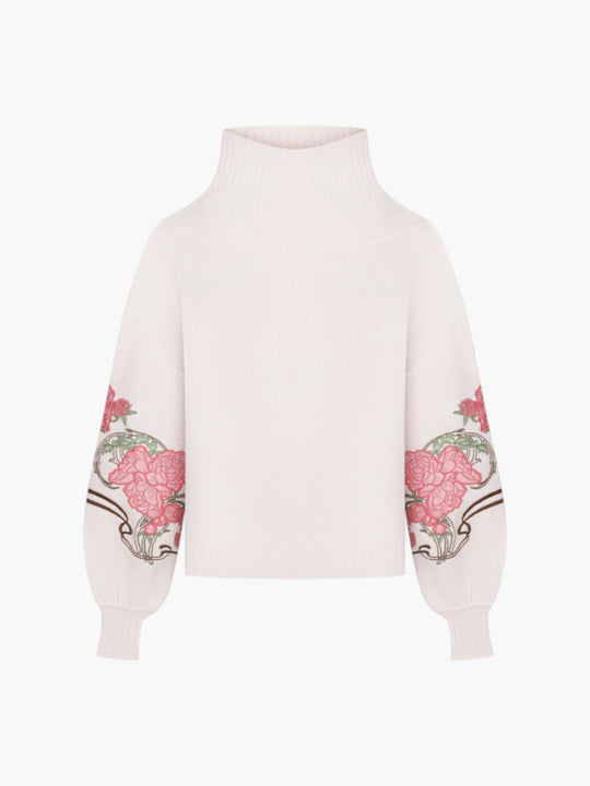 Peonies Jumper | White Ice