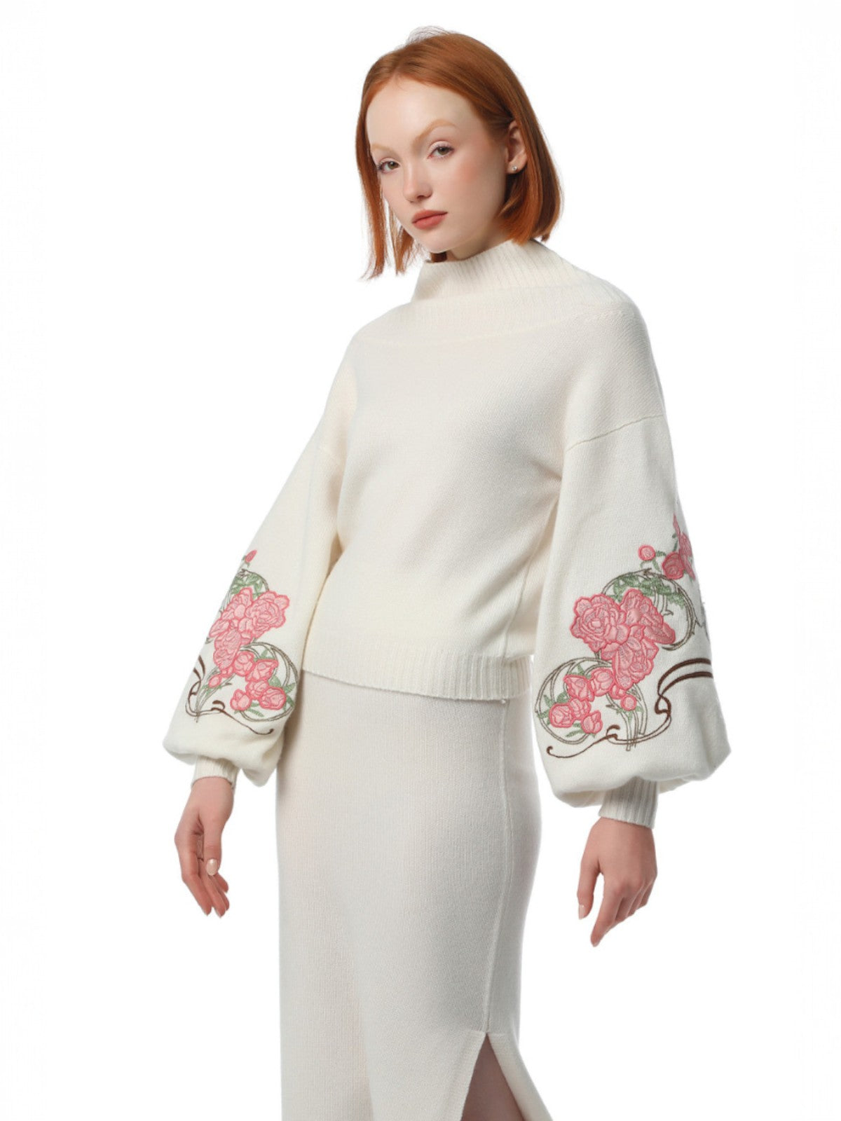 Peonies Jumper | White Ice Peonies Jumper | White Ice