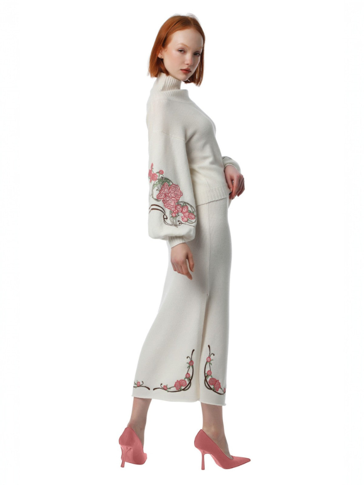 Peonies Jumper | White Ice Peonies Jumper | White Ice